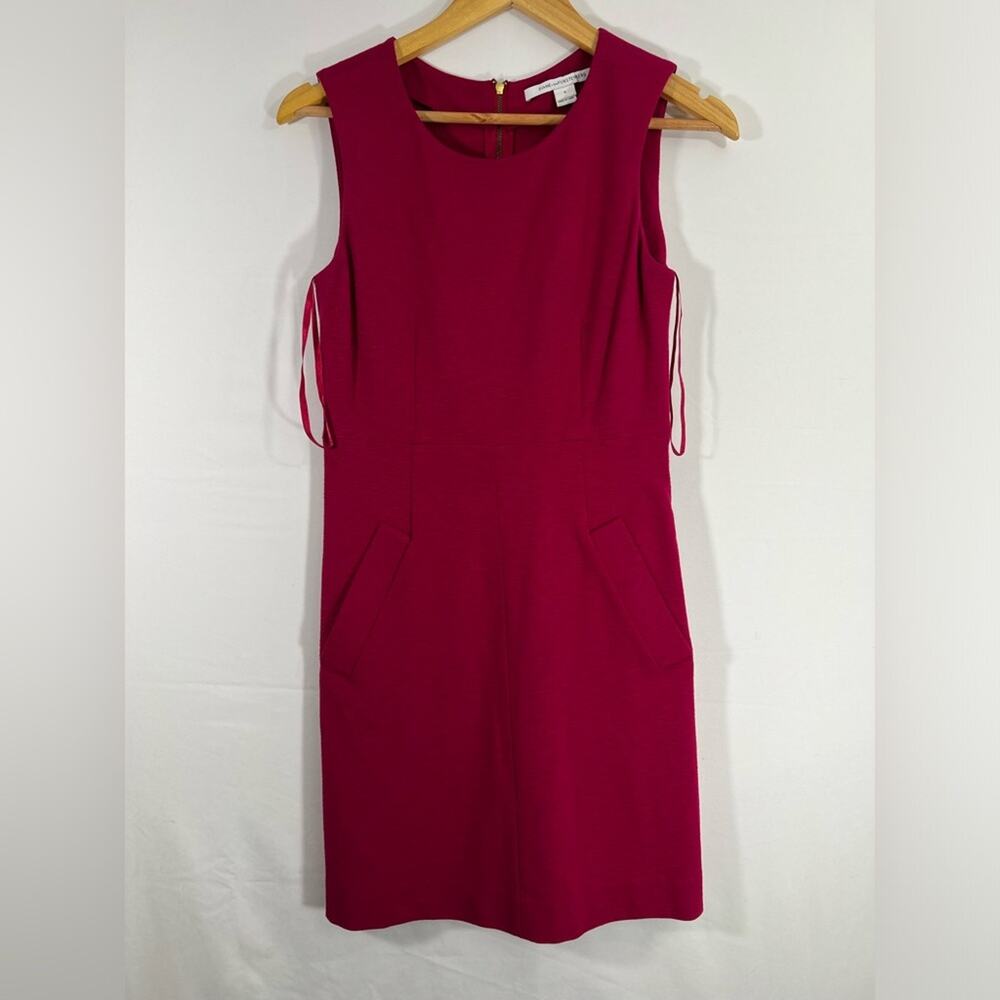 Diane von Furstenberg 4, XS, Viscose Wool‎ Blend Pink Full Zip Pockets Dress